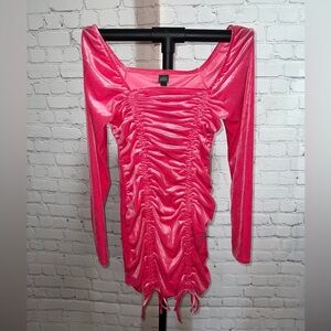 Pink Velvet Dress